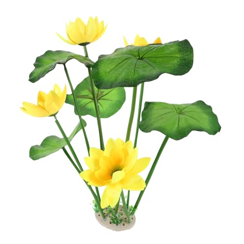 PERSELOSO Künstliche Lotus Pflanzen für Aquarien Wasserpflanzen Dekoration für Süß und Salzwasseraquarien Vielseitige Aquarienlandschaftsgestaltung PERSELOSO Künstliche Lotus Pflanzen für Aquarien Wasserpflanzen Dekoration für Süß und Salzwasseraquarien Vielseitige Aquarienlandschaftsgestaltung von PERSELOSO