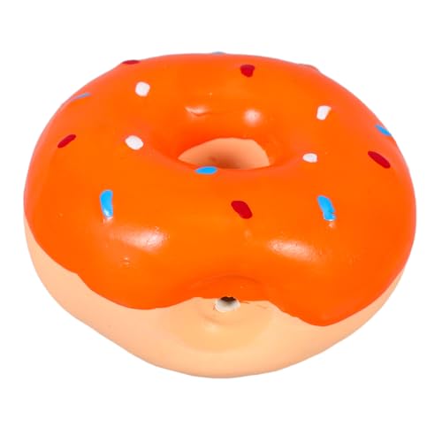 PERSELOSO Latex Kauspielzeug für Hunde Donut Design Quietschendes Interaktives für Welpen und Langlebiges für Kauspielbedürfnisse Orange PERSELOSO Latex Kauspielzeug für Hunde Donut Design Quietschendes Interaktives für Welpen und Langlebiges für Kauspielbedürfnisse Orange von PERSELOSO