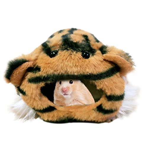 Hamsterbett, warm, Winter – Hamster Bed Höhle Bär/Tiger Form Winter Warm Haus, Niedliche Tiere, Nest Home Ruheplatz für Meerschweinchen, Igel, Cipliko von PERTID