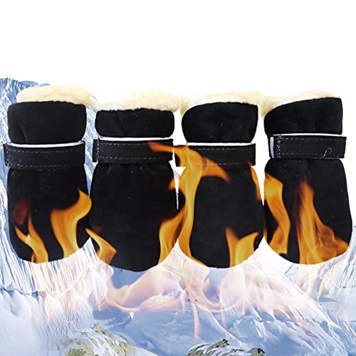 PERTID Winterstiefel für Hunde, Winterschuhe, verstellbar, warm und bequem, für Hunde – Winterstiefel Safe Paw Schutz für kleine Hunde Cipliko von PERTID