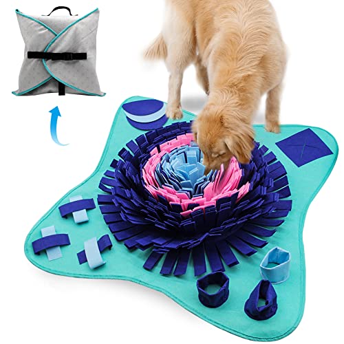 PET ARENA Schnüffelmatte für Hunde, Katzen, 63,5 x 63,5 cm, interaktives Futterspiel für Langeweile, fördert natürliche Futtersuche und Stressabbau für kleine/mittelgroße Hunde von PET ARENA