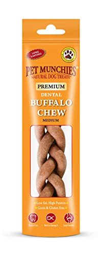 PET MUNCHIES Medium Buffalo Dental Chew 55g von PET MUNCHIES