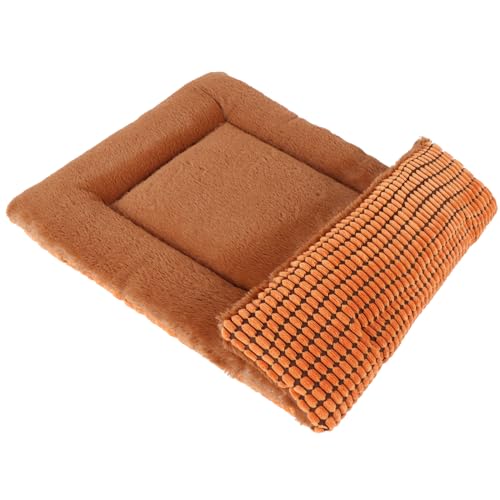 PET SPPTIES Hundebett Weiches und Warmes Matten Hundekissen Waschbarn kuschelig Umkehrbar Haustier Sofakissen PS085 (61X 41 cm, Orange) von PET SPPTIES