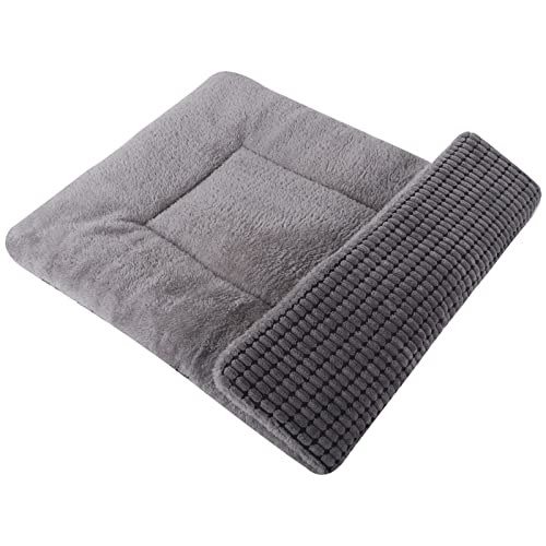 PET SPPTIES Hundebett Weiches und Warmes Matten Hundekissen Waschbarn kuschelig Umkehrbar Haustier Sofakissen PS085 (75X50 cm, Grau) von PET SPPTIES