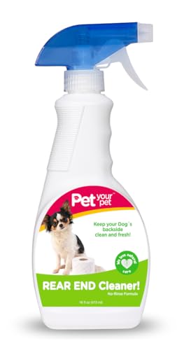 PET YOUR PET Heckendreiniger - Sicheres Hunde-Po-Spray, um den Rücken Ihres Hundes sauber und frisch zu halten - Hundespray ohne Ausspülen aus natürlichen Inhaltsstoffen von PET YOUR PET