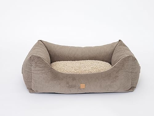 PET & Co. Kingston - Cord Double Face - Orthopädisches Hundebett mit Premium-Qualität (70x50cm) - Luxuriöses & Ergonomisches Hundebett waschbar - Made in EU - Hundekissen kleine Hunde von PET & Co.