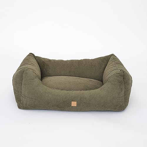 PET & Co. Kingston - Cord Double Face - Orthopädisches Hundebett mit Premium-Qualität (70x50cm) - Luxuriöses & Ergonomisches Hundebett waschbar - Made in EU - Hundekissen kleine Hunde von PET & Co.