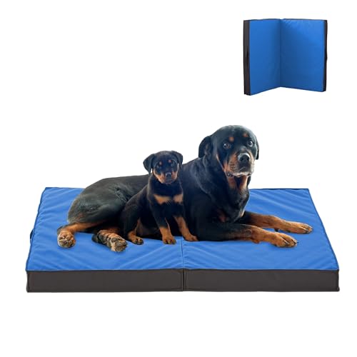 PETABBY Outdoor-Hundebetten für große Hunde, wasserdichtes Hundebett, tragbar mit waschbarem Bezug, faltbar, langlebig, orthopädisch, 104.1 cm, jedes Wetter zu verwenden von PETABBY