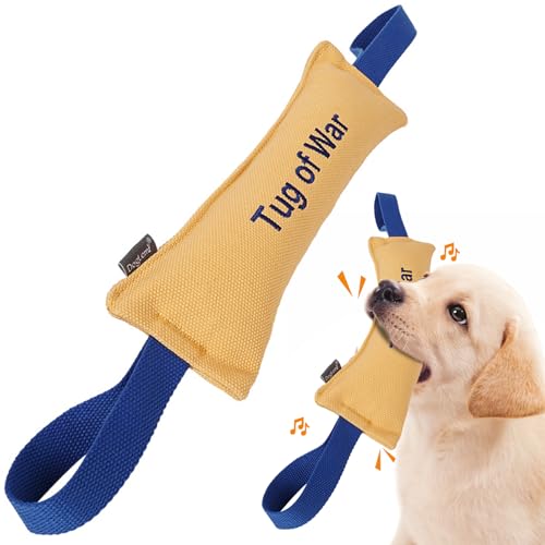 PETCUTE Beisswurst für Hunde,52cm, Jute Beisswurst,Zerrspielzeug für Hund mit 2 Griff,Tauziehen und Zerrspiele mit Hund,Robustes Hundespielzeug zum K9 Training,Hunde Training Zubehör, Spielzeug Hund von PETCUTE