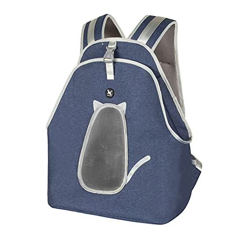 PETCUTE Haustier Rucksack,Tragbare Atmungsaktiv Katzenrucksack mit Internem Sicherheitsgur,Hunderucksack für mittelgroße Kleine Hunde,Katzen Tragetasche mit Seitentaschen,Reflektierendes Design von PETCUTE