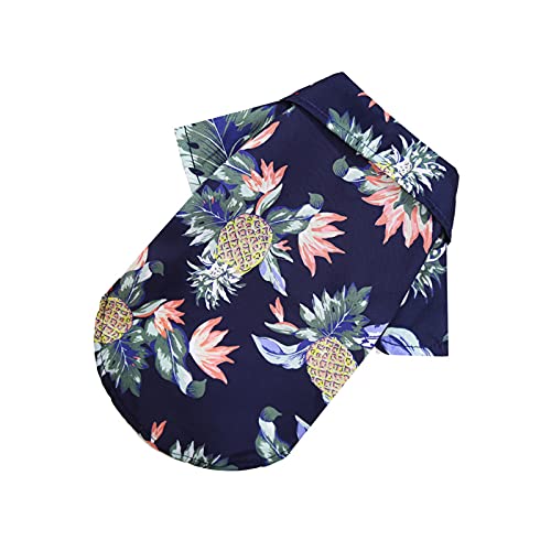 PETCUTE Haustier Sommer Shirts,Hundehemd Kleidung, Modisch Atmungsaktiv Hundebekleidung Hund Sommer T-Shirt,Hawaii-Hemden für Hunde,Haustier-Shirts für Klein mittelgroße bis große Hunde von PETCUTE