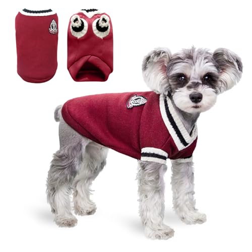 PETCUTE Hund Pullover für Katzen Klein Hunde,Warmer Wintermantel für Haustier,Hundemantel,Winter Haustier Strickpullover für Kleine Mittlere Große Hunde,Geschenk für Hund Katze,Warme Hundemantel von PETCUTE