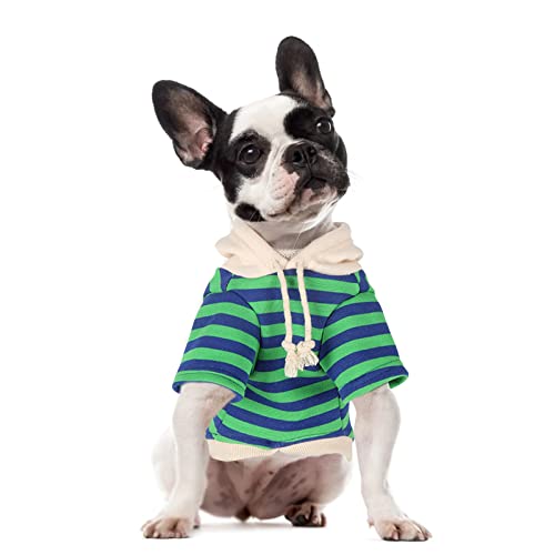 PETCUTE Hunde Kapuzenpullover,Hundemantel für Kleine Hunde,Baumwolle Hund Hoodie,Warmer Jacke für Mittelgroße bis Große Hunde,Verstellbar Windabweisender Hundejacke,Waschbar Hundemantel Hundepullover von PETCUTE