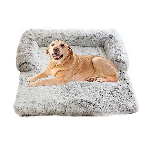 PETCUTE Hundebett Couch für Sofaschutz,Flauschige Hundedecke mit Abnehmbarem Bezug,Hundekissen,Plüsch Hundematte,mit rutschfeste Unterseite,Waschbar Hundesofa Kofferraumschutz von PETCUTE