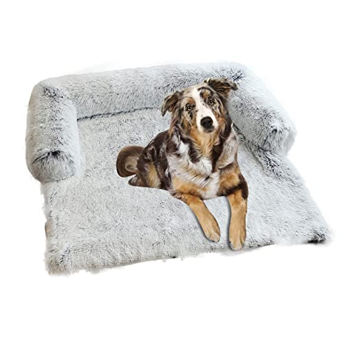 PETCUTE Hundebett Couch für Sofaschutz,Flauschige Hundedecke mit Abnehmbarem Bezug,Hundekissen,Plüsch Hundematte,mit rutschfeste Unterseite,Waschbar Hundesofa Kofferraumschutz von PETCUTE