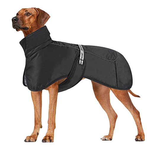 PETCUTE Hundejacke,Wasserdichter Hundemantel,Reflektierende Hund Wintermantel für Kaltes Wetter mit D-Ring,Sicherheitsverriegelung,Warmer Mantel für Hund Indoor & Outdoor Camping Wandern von PETCUTE