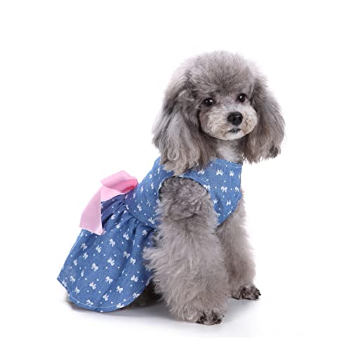 PETCUTE Hundekleid Haustier Kleine Hund Kleidung,Hundesommerkleid Haustier Hundekleid,Schöne Blume Haustier-Kleidung Elegante Bowknot Welpen Rock,Hundeprinzessin Kleider Tutu Hochzeit Spitze Kleid von PETCUTE