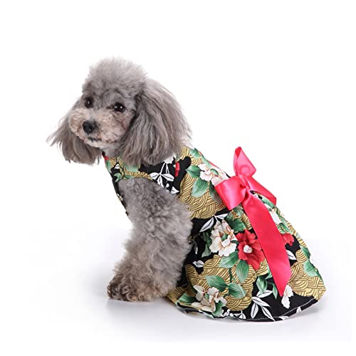 PETCUTE Hundekleid Haustier Kleine Hund Kleidung,Hundesommerkleid Haustier Hundekleid,Schöne Blume Haustier-Kleidung Elegante Bowknot Welpen Rock,Hundeprinzessin Kleider Tutu Hochzeit Spitze Kleid von PETCUTE