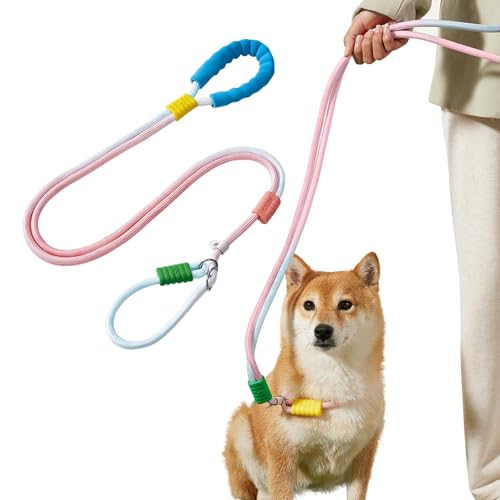 PETCUTE Hundeleine Große Hunde,Verstellbar Hundeleine mit Bequemen Gepolsterten Griff,Robuste Nylon Doppelleine für Hunde,Hundeleine zum Training,Hundeleine für große und mittelgroße Hunde von PETCUTE