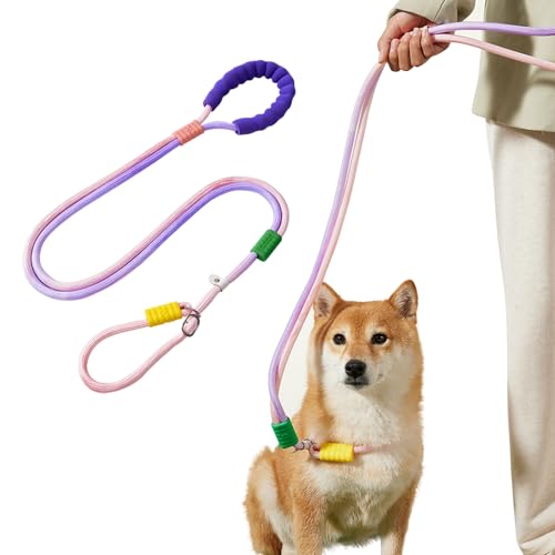 PETCUTE Hundeleine Große Hunde,Verstellbar Hundeleine mit Bequemen Gepolsterten Griff,Robuste Nylon Doppelleine für Hunde,Hundeleine zum Training,Hundeleine für große und mittelgroße Hunde von PETCUTE