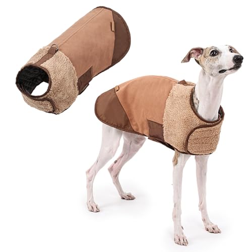 PETCUTE Hundemäntel für Kaltes Wetter,Winddicht Hunde Winterjacke mit D-Ring,Warme Fleece Haustierbekleidung für Winter,Verstellbare Hundejacke Winter für Kleine Mittel Hunde von PETCUTE