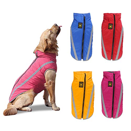 PETCUTE Hundemantel wasserdicht hundejacke für mittelgroße Hunde Warme hundemantel Fleece Grosse Hunde von PETCUTE