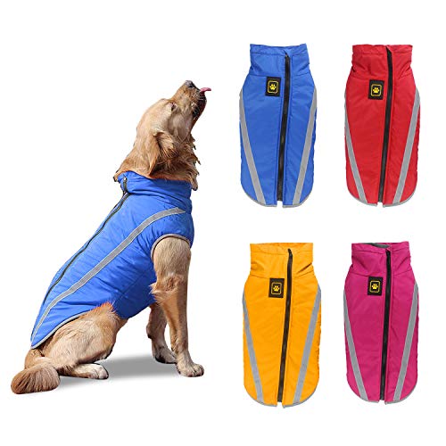 PETCUTE Hundemantel wasserdicht hundejacke für mittelgroße Hunde Warme hundemantel Fleece Grosse Hunde von PETCUTE