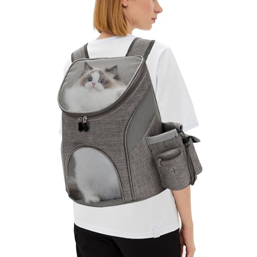 PETCUTE Hunderucksack Katzenrucksack Rucksack für kleine Hunde Haustiertragetasche Taschen mit Abnehmbarer Matte von PETCUTE