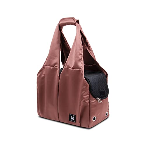 PETCUTE Hundetasche,Atmungsaktiv Katzentasche mit Stabile Matte,Haustiertragetasche Schultertasche mit Sicherheitsleine und Taschen,Haustiertasche für kleinen und mittleren Hund, Welpen, Katze von PETCUTE