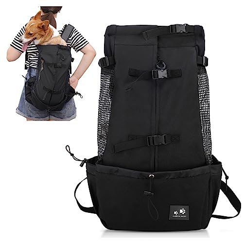 PETCUTE Hundetasche Hundetransporttasche Tragetasche füR Hunde Katzen Wanderrucksack Seite Atmungsaktives Netz Rucksack füR Kleine Hunde Katzen Kleine bis zu 3 kg von PETCUTE