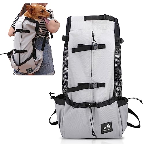 PETCUTE Hundetasche Hundetransporttasche Tragetasche füR Hunde Katzen Wanderrucksack Seite Atmungsaktives Netz Rucksack füR Mittel Hunde Katzen bis zu 10 kg von PETCUTE