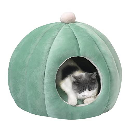 PETCUTE Katzenbett für Indoor-Katzen,Katzenhöhle Katzenkorb mit rutschfeste Unterseite,Super Weich Haustierbett mit Abnehmbarem Waschbarem Innenkissen,Waschbares Katzenhaus für Katzen und Hunde von PETCUTE