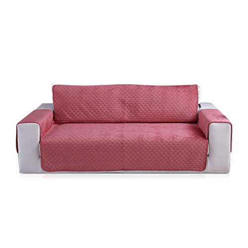 PETCUTE Sofaschoner Sofaschutz Sofaüberwurf Sofabezüge sofadecke Anti-Rutsch Sofaschoner Sofahusse Sofa schonbezug Sofabezüge für Hunde(rot, 2 Sitzer) von PETCUTE