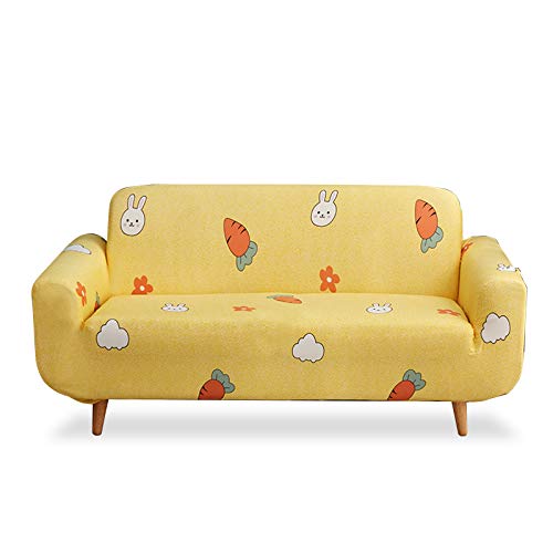 PETCUTE Sofaüberwurf Stretch Couch überwurf 4 sitzer Spandex Sofabezug mit Armlehne Couchbezug Antirutsch Stretchhusse Waschbar Stoff Sofa-Überwürfe #6 von PETCUTE