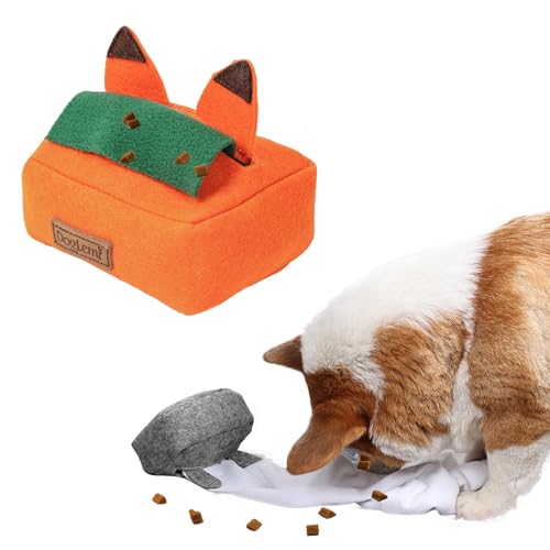 PETCUTE Taschentuchbox für Hunde, Schnüffelspielzeug Hunde, Langlebig,Taschentuchbox Intelligenzspielzeug für Kleine und Mittelgroße Hunde Welpen,Gedankenstimulierendes Puzzle Training von PETCUTE