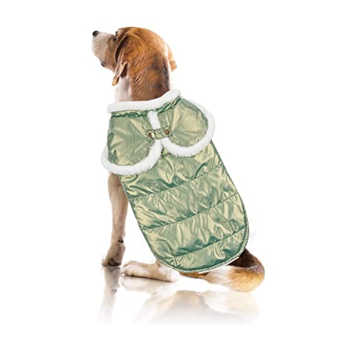 PETCUTE Wasserdichter Hundemantel Perlglanz Finish,Hundejacke Winter Warme Jacke für Kleine Mittlere Große Hunde,Verstellbar Hundejacke,Warm Haustierkleidung mit Gurtloch,Ideal für den Winter von PETCUTE