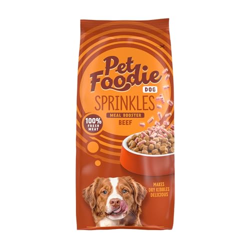 PetFoodie gefrorenes Frischfleisch für alle Hunde - Sprinkles Rind - Tiefkühlfutter, Hundefutter - natürlich, ohne künstliche Farb- & Aromastoffe, ohne Konservierungsstoffe, glutenfrei, 10x300g von PETFOODIE