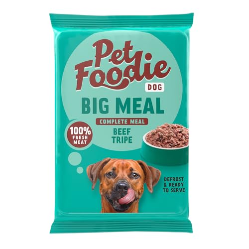 PetFoodie gefrorenes Frischfleisch für große Hunde - Big Meal Rinderpansen – Tiefkühlfutter, Hundefutter - natürlich, ohne Konservierungsstoffe, künstliche Farb- & Aromastoffe, 8x400g von PETFOODIE