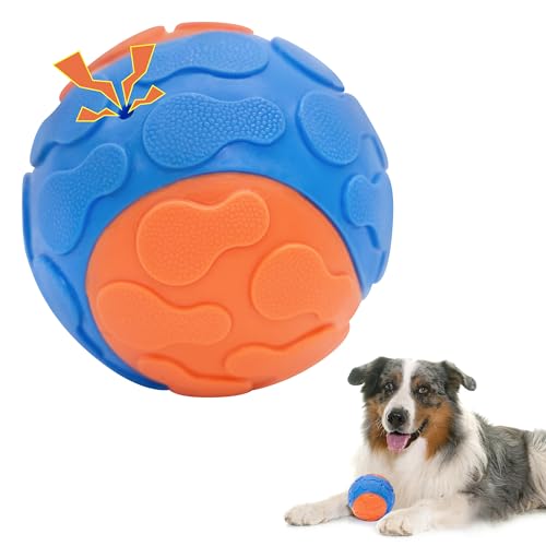 PETFUTURE Interaktives Hundespielzeug für alle Hunde, hoch springende Hundebälle mit einzigartiger Textur, quietschendes Spielzeug für Langeweile, Kauspielzeug, um sie zu beschäftigen von PETFUTURE