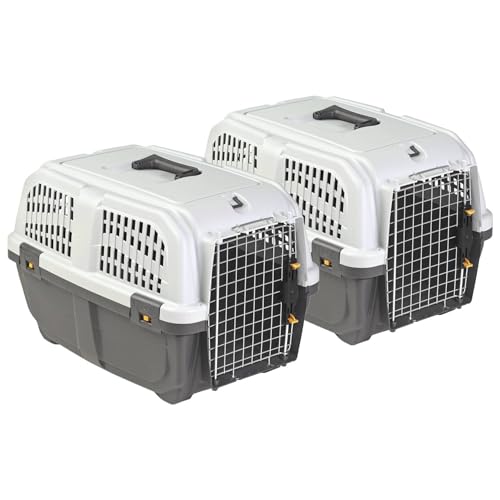 2er Sparpack Transportbox Hundebox Katzenbox SKUDO 3-59 x 37 x 38 cm von PETGARD