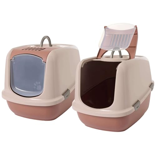 2er Sparpack XXL Katzentoilette Nestor Jumbo toskana 66,5 x 48,5 x 46,5 cm von PETGARD