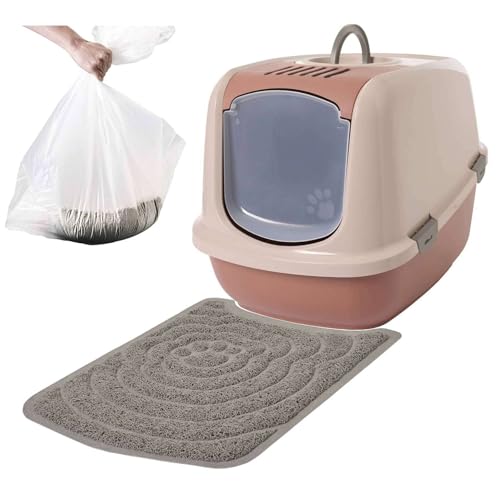 Deluxe Sparpaket Katzentoilette Nestor Jumbo Toskana + Vorlegematte + 6 Beutel von PETGARD