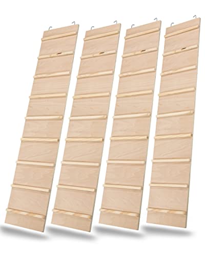 PETGARD 4er Sparpack Holzleiter Nagertreppe Nagerleiter WEGA 85 x 18 cm aus unbeh. Sperrholz von PETGARD