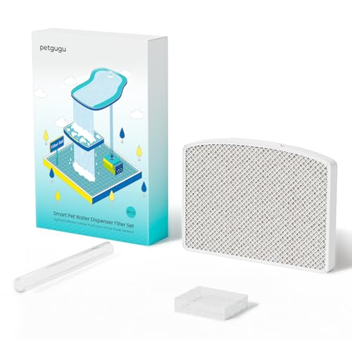 PETGUGU Ersatz-Filter-Pack PF1 Haustier Wasser-Brunnen-Filter & Aquädukt & Filter Baumwolle 1pcs von PETGUGU