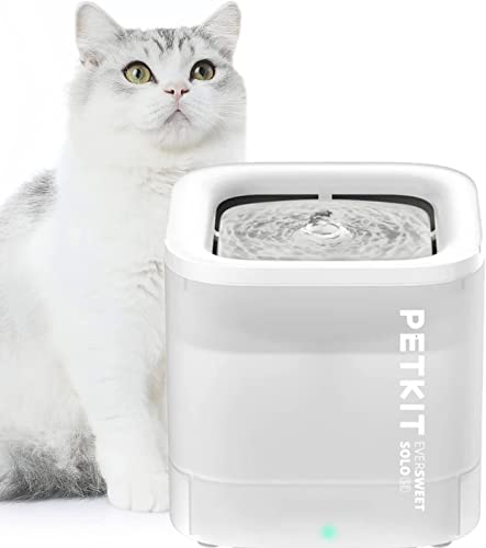 PETKIT CYBERTAIL Katzen Trinkbrunnen, Hundewasserspender, 1,85L Katzen Hunde Wasserbrunnen, Intelligentes LED-Licht, 25dB Extrem Leiser,Schnurgebundener Wasserspender, Schnurlose Wasserpumpe von PETKIT