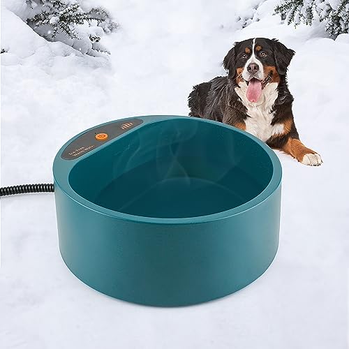 Beheizter Wassernapf für Hunde, Nicht Einfrierender Outdoor Beheizter Hundenapf, Winter Beheizter Haustiernapf für Katzen, Hühner, Wildtiere von PETLESO