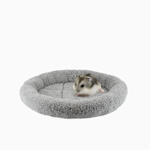 PETLESO Flauschiges Katzenbett für Indoor-Katzen, runde Form Katzenbett, runde Haustiermatte klein für Welpen, Katzen, waschbare kleine Haustiermatte Katzenbaum, klein von PETLESO