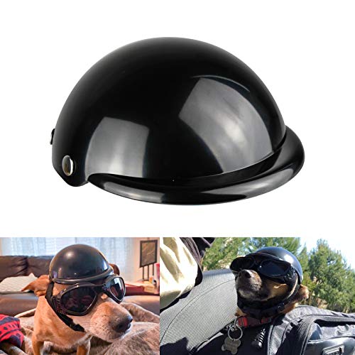 PETLESO Hunde Helm Hundehüte Hundehelm Hundekappe Einstellbare Haustier Helm für Welpen Kleine Hundekatze-M von PETLESO