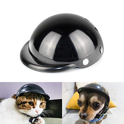 PETLESO Hunde Helm Hundehüte Hundehelm Hundekappe Einstellbare Haustier Helm für Welpen Kleine Hundekatze-S von PETLESO