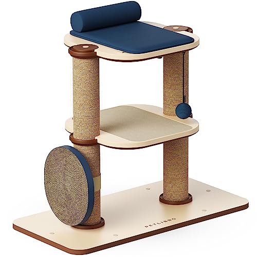 PETLIBRO Infinity Kratzbaum, modular, einfach zu montieren in 2 Sekunden, Katzenbaum mit Katzenbett, Spielzeug, Filzpads von PETLIBRO